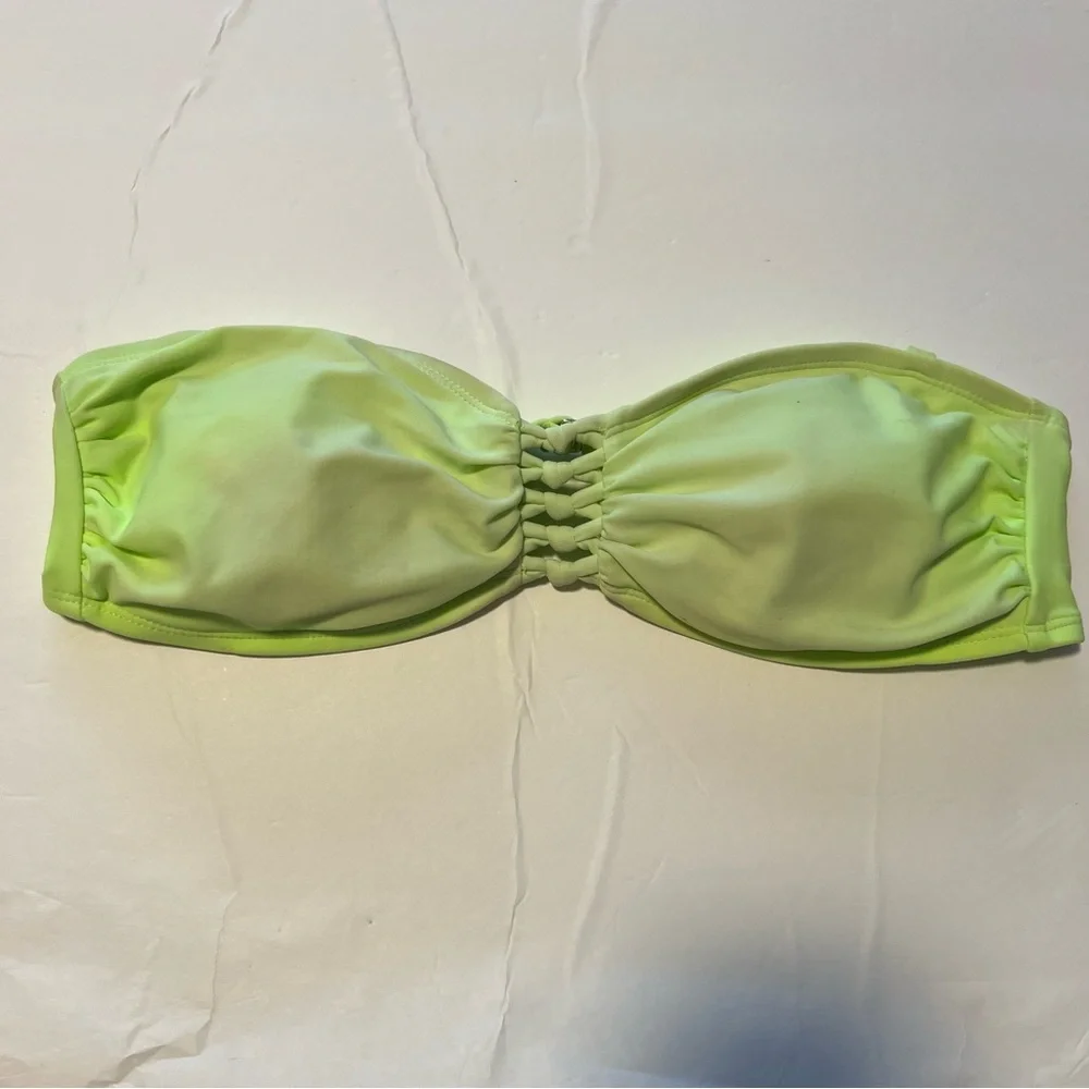 Xhilaration Lime Green Bandeau Bikini Top